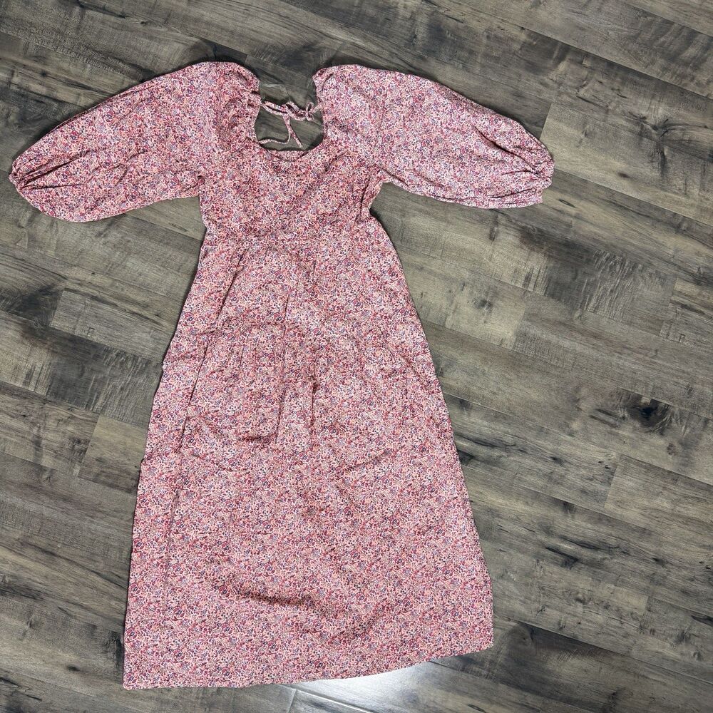 Universal Threads Dresses Puff Sleeved Tiered Maxi Long Womens Medium